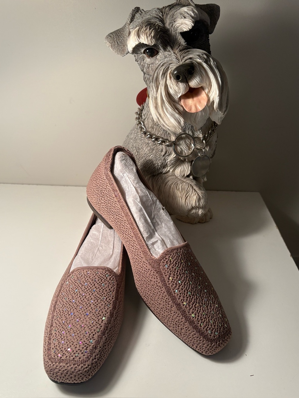 New Skechers Cleo sparkle tan shoe